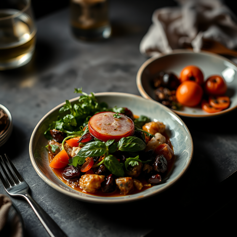 Plant-based Meal Colorful Vegan Dinner Beautiful Plating