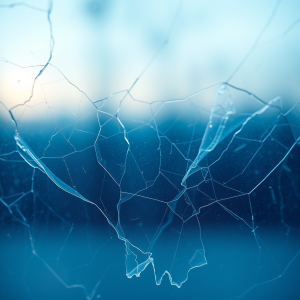 Polarized Light Through Stressed Plastic Showing Stress L...