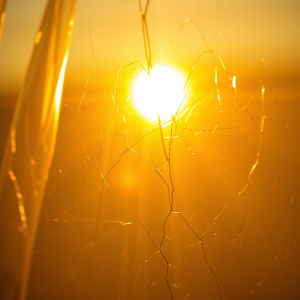 Polarized Light Through Stressed Plastic Showing Stress L...