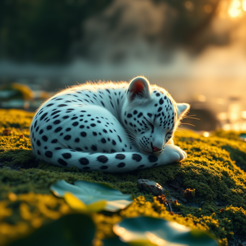 Rare Albino Jaguar Cub