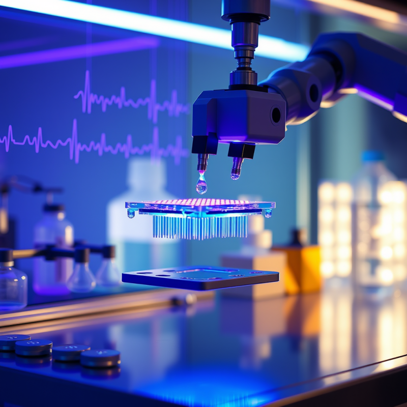 Robotic Arm Precisely Dispenses Liquid Droplets Onto