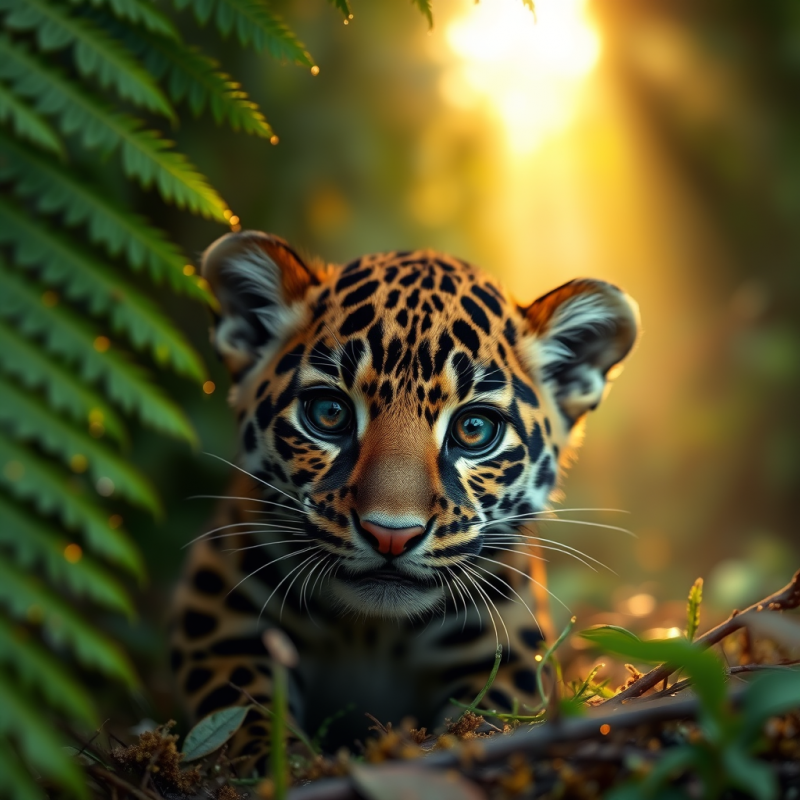 Ruby-eyed Jaguar Cub