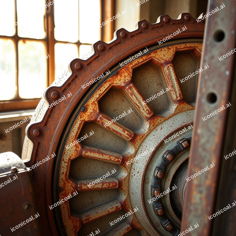 Rust Patterns On Abandoned Machinery
