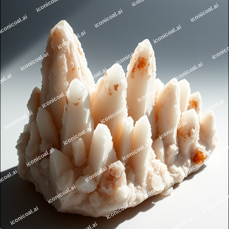 Salt Crystal Clusters Forming Geometric Tower Structures