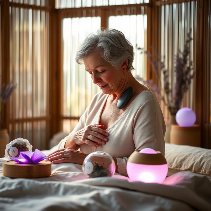 Senior Woman in a Cozy