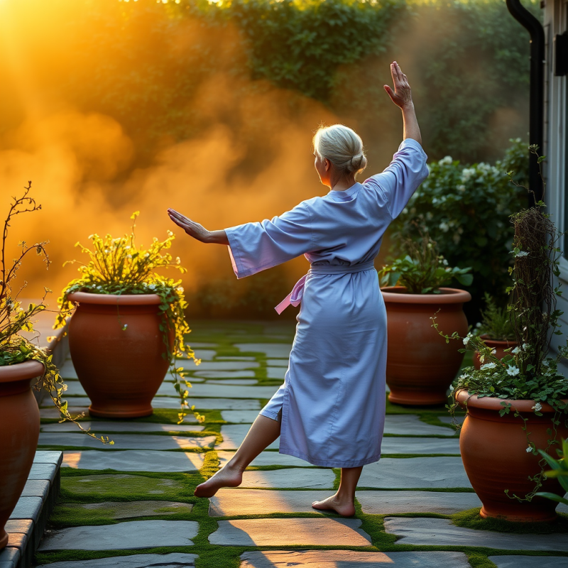 Senior Woman with Silver Braids