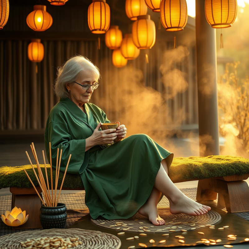 Senior Woman with Silver Hair