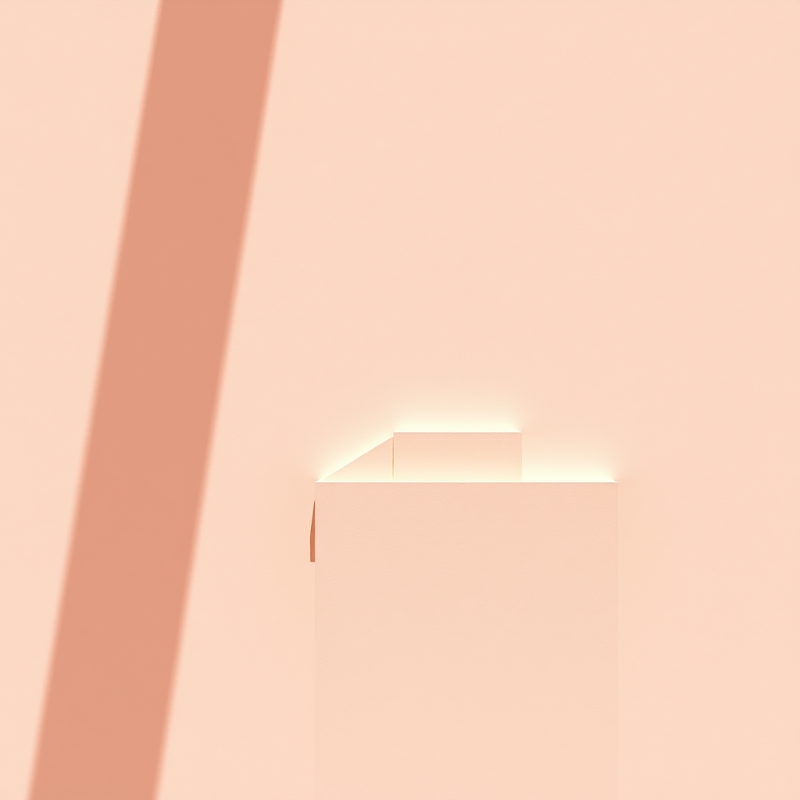 Simple Geometric Shapes on Solid Color Minimal Design