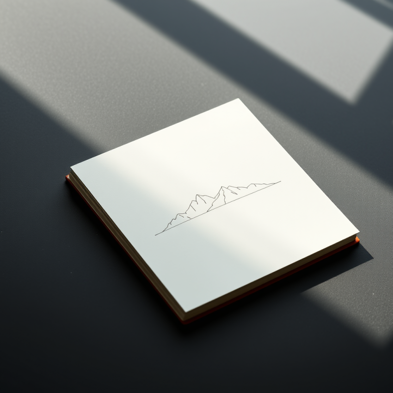 Single Copper-bound Journal Lying Open on a Seamless Ma...