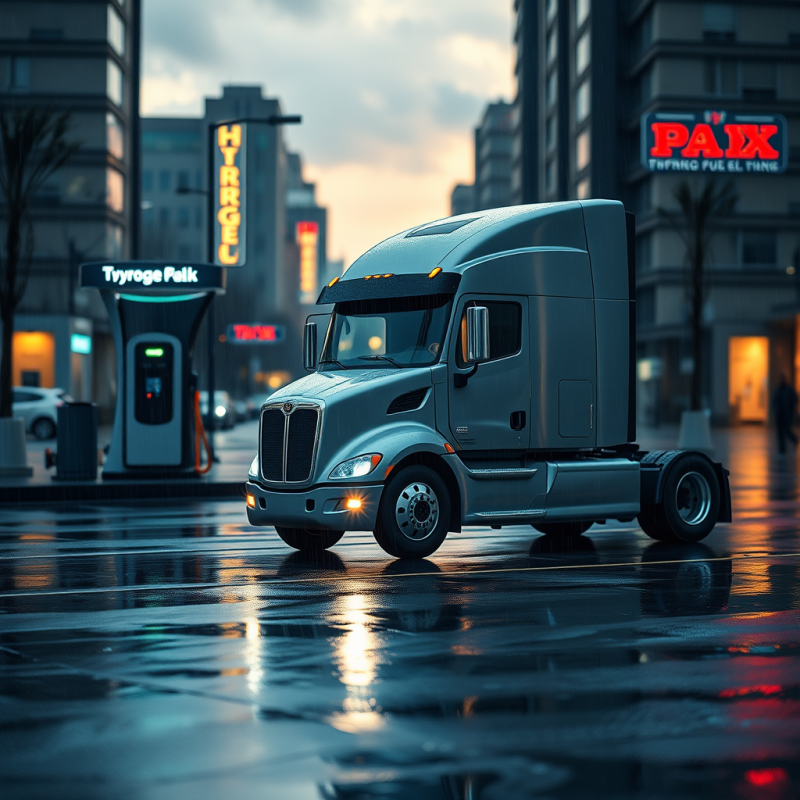 Single Hydrogen Fuel Cell Truck