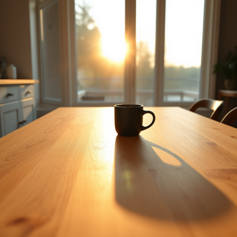 Single Matte Black Ceramic Mug Sits Centered on a Seaml...