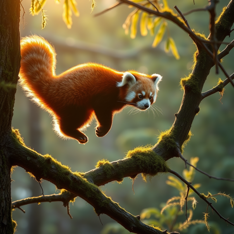 Single Red Panda