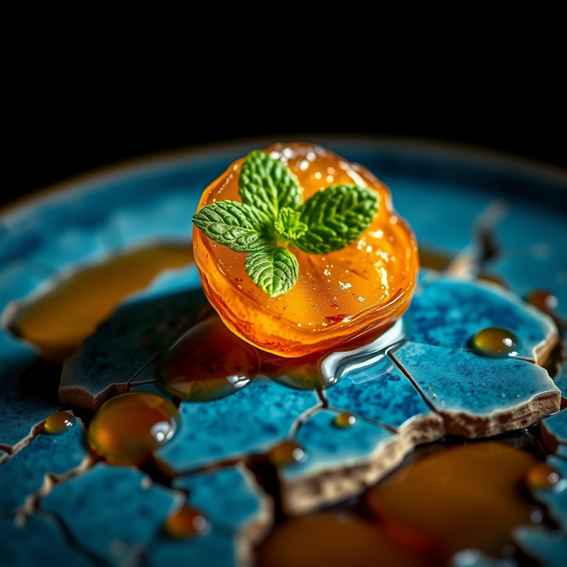 Single Slice of Candied Ginger Root