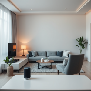 Smart Home Devices Connected Living Room Modern Lifestyle
