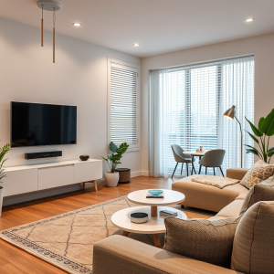 Smart Home Devices Connected Living Room Modern Lifestyle