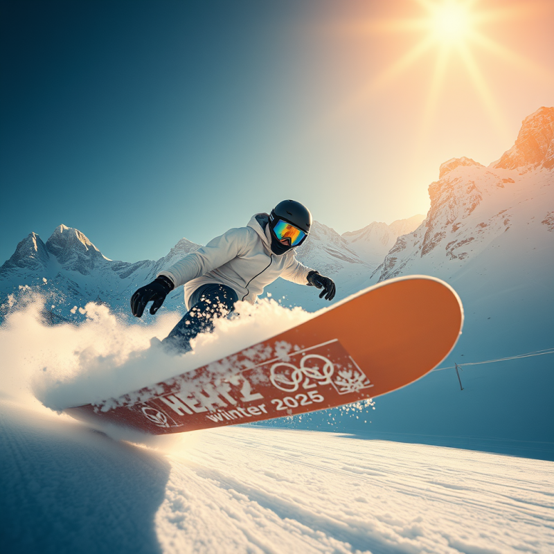 Snowboarder Mid-air at the 2026 Winter Olympics