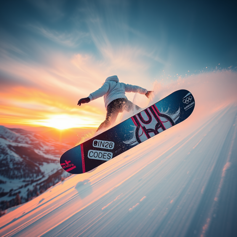 Snowboarder Mid-air During a 2026 Winter Olympics Run