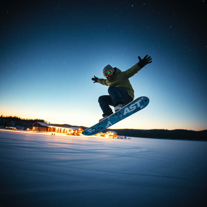Snowboarder Mid-air