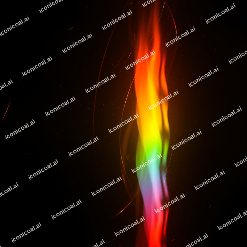 Soap Film Interference Patterns Showing Rainbow Bands