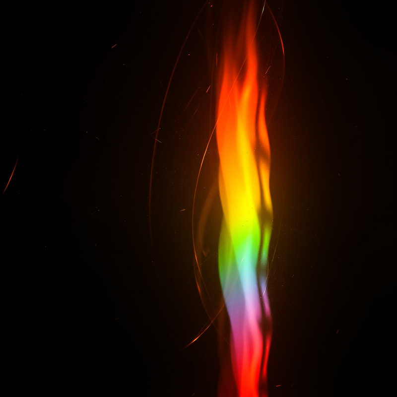 Soap Film Interference Patterns Showing Rainbow Bands