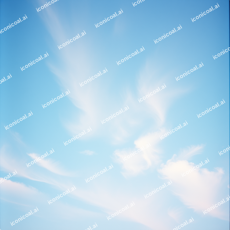Soft Blue Sky With Wispy Clouds Calming Background