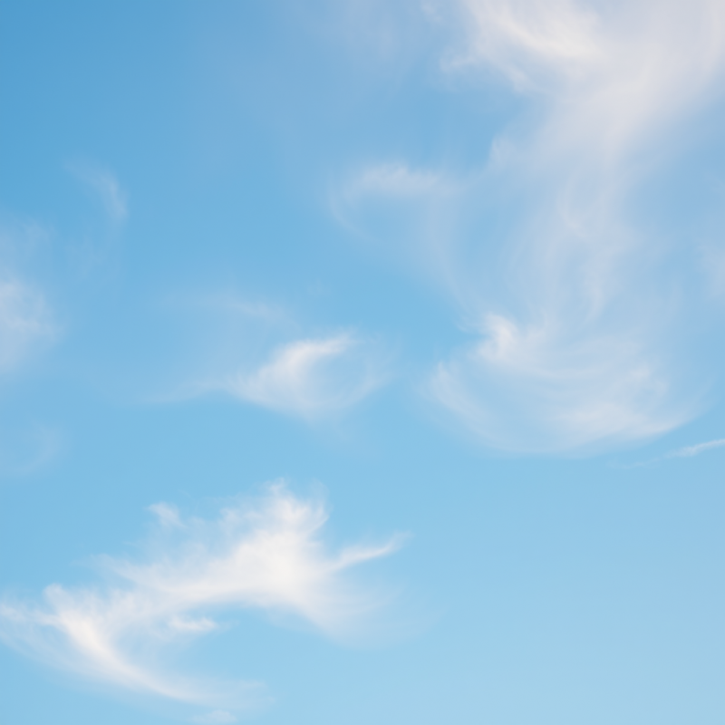 Soft Blue Sky with Wispy Clouds Calming Background