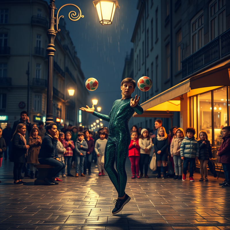 Street Performer in a Sequined