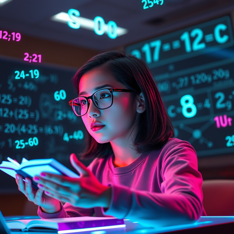 Student in a Futuristic