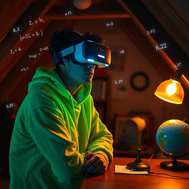 Virtual Reality Enthusiast in Study