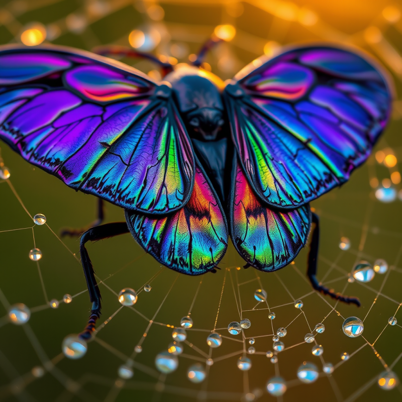 Stunning, Hyper-realistic Butterfly with Iridescent