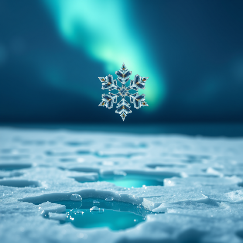 Stunning, Intricately Detailed Snowflake Hovers