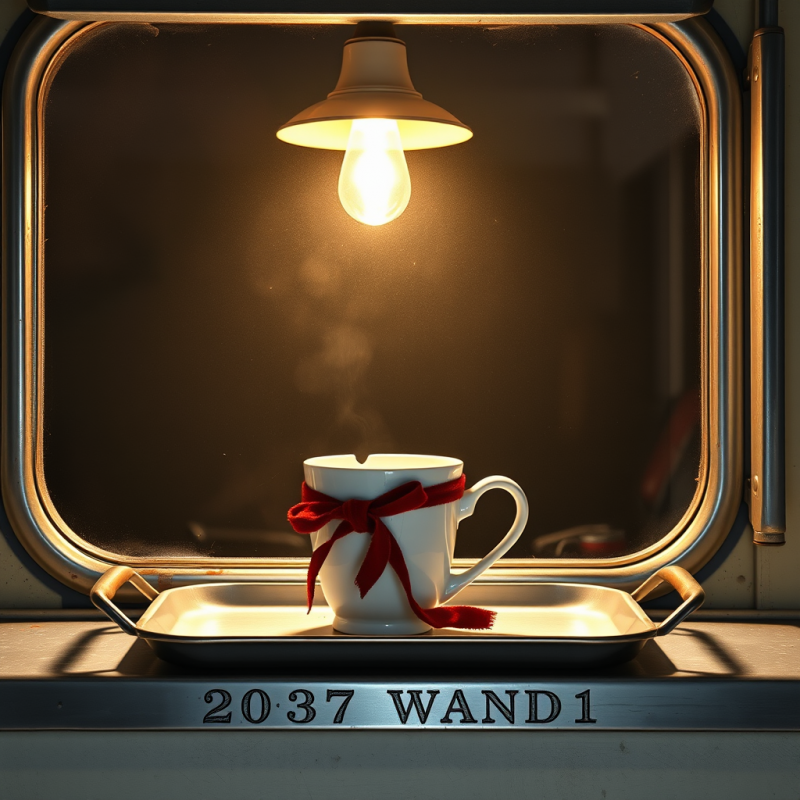 Sun-bleached 1950s Porcelain Coffee Mug Sits Cracked On...