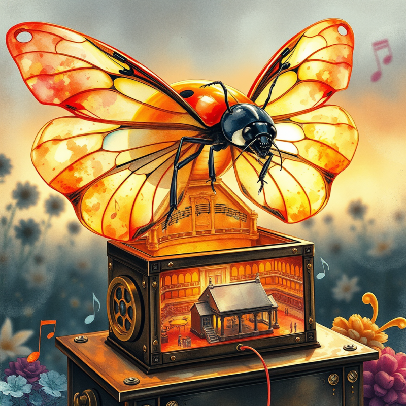 Surreal Watercolor Illustration of a Giant