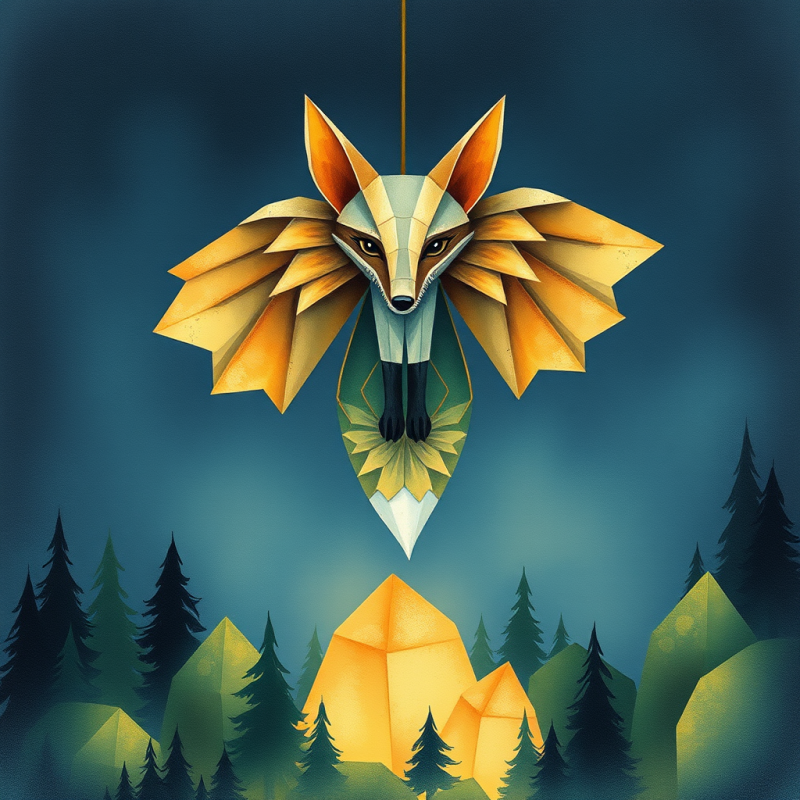 Surreal Watercolor Illustration of a Melancholic Yet Wh...