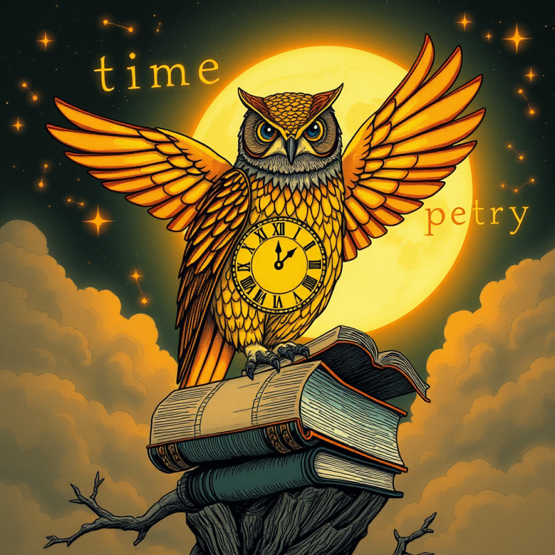 Surrealist Ink Illustration of a Victorian-era Clockwor...