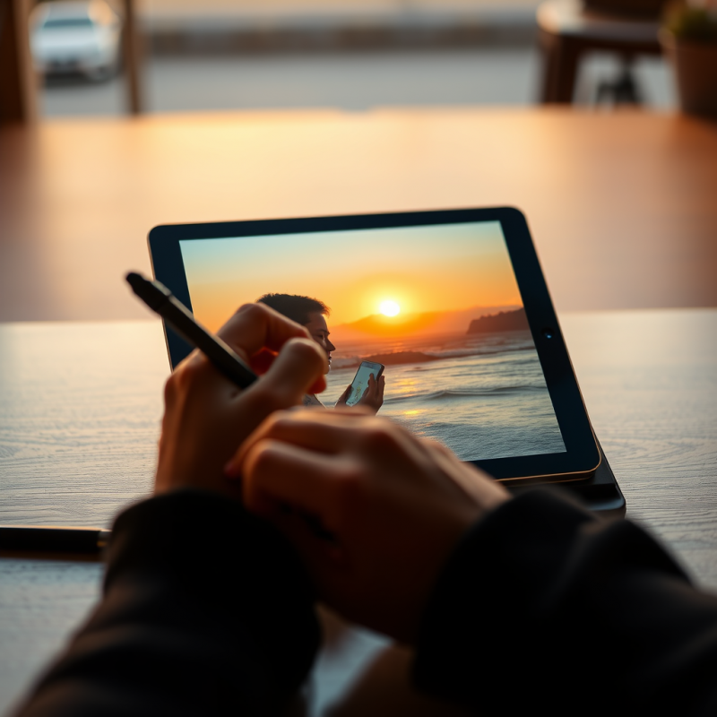 Tablet and Stylus Creative Digital Art Workflow