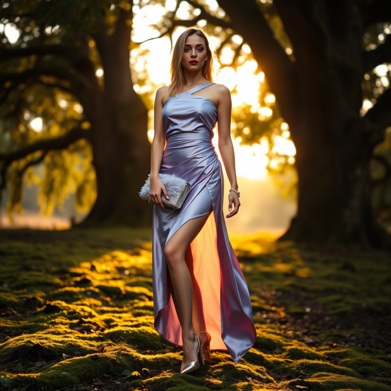 Transgender Model in a Shimmering