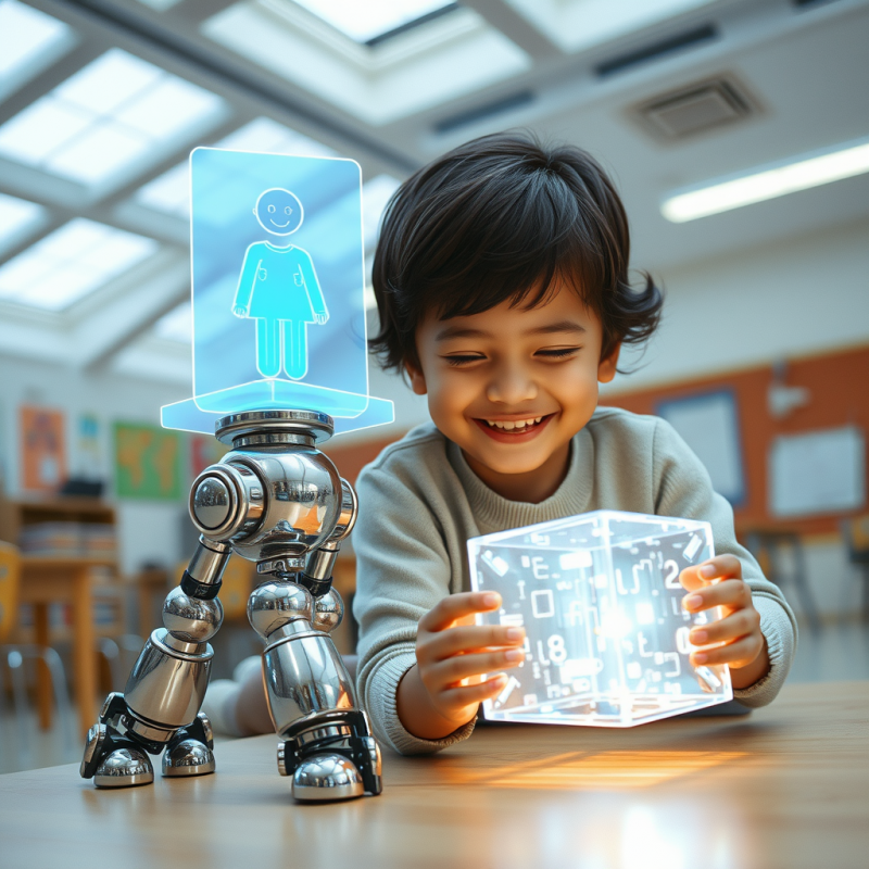 Translucent Holographic Ai Assistant Floats Mid-air Abo...