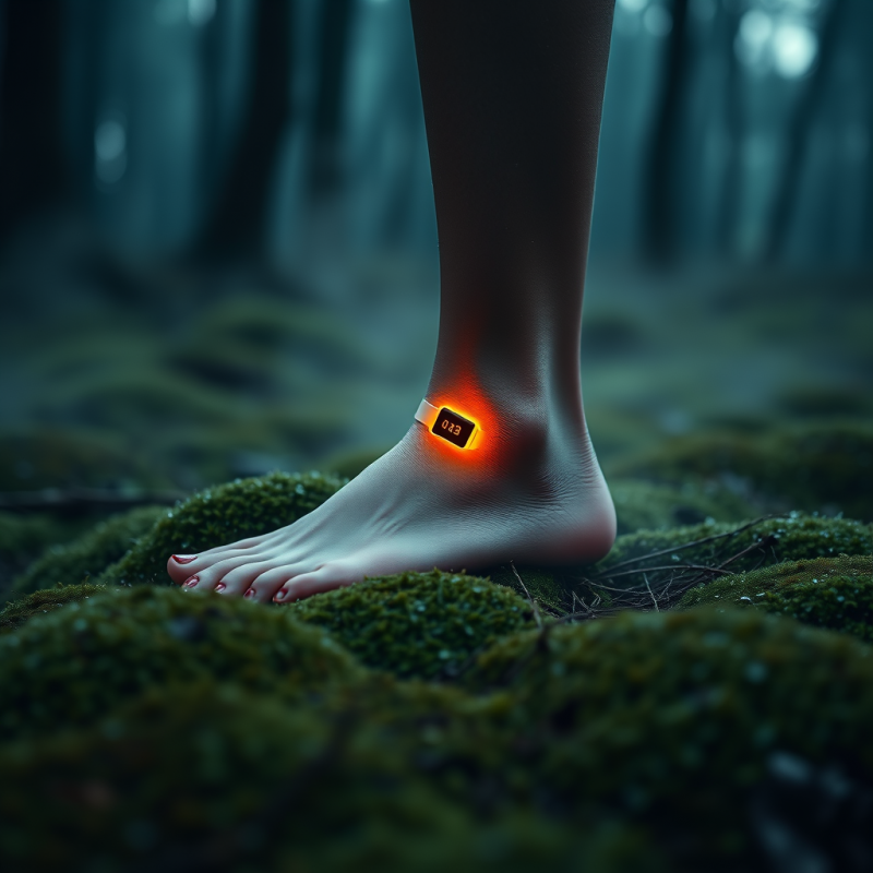 Translucent Silicone Fitness Tracker Glows Soft Amber O...