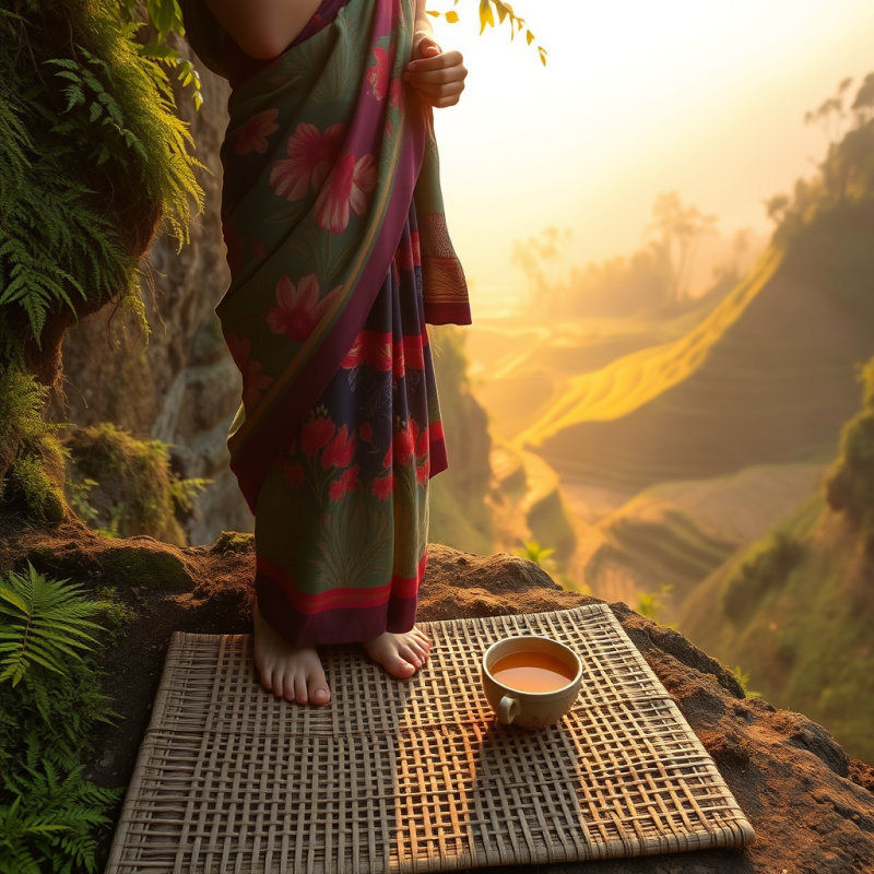 Traveler in a Vibrant