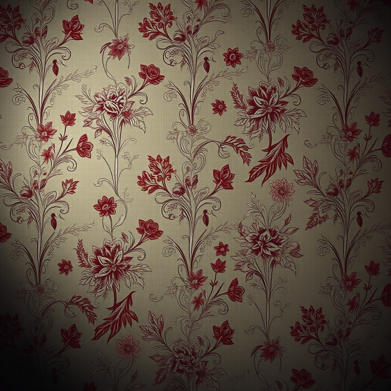Vintage Floral Wallpaper Pattern Cottagecore Aesthetic