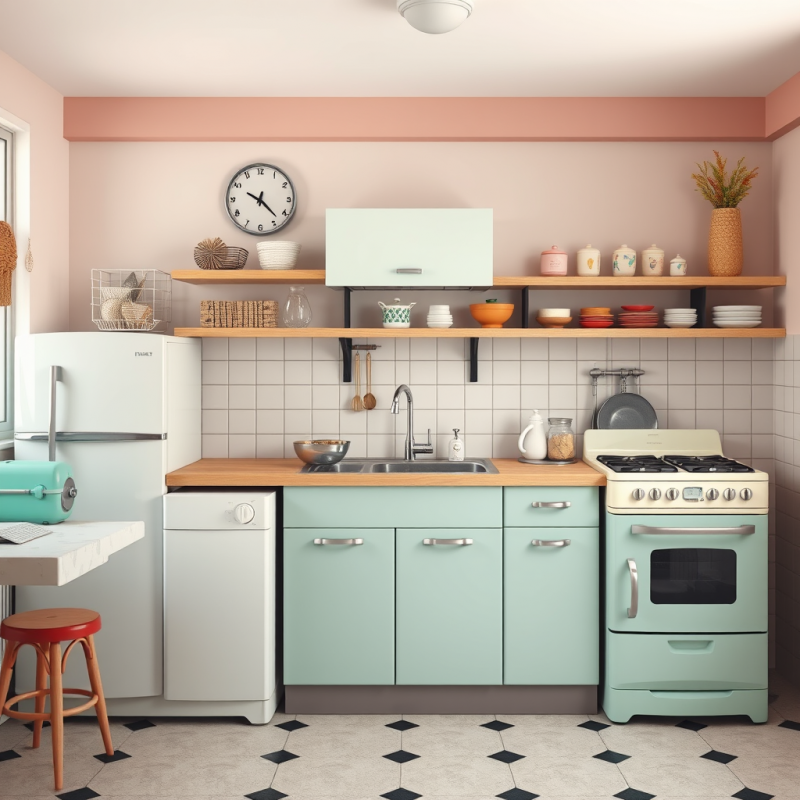 Vintage Kitchen Appliances Retro Home Nostalgia
