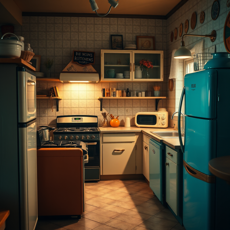 Vintage Kitchen Appliances Retro Home Nostalgia