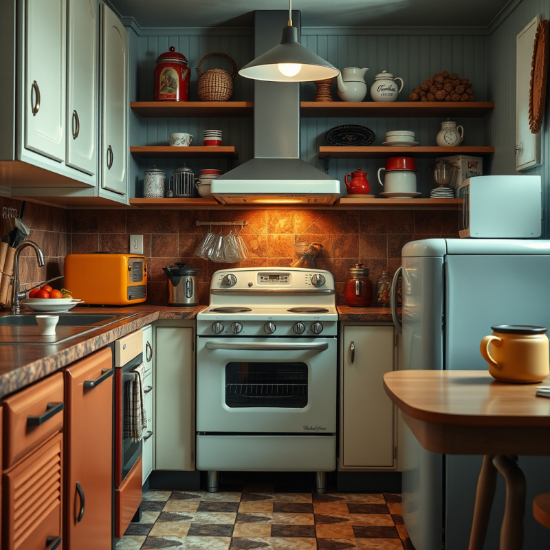 Vintage Kitchen Appliances Retro Home Nostalgia