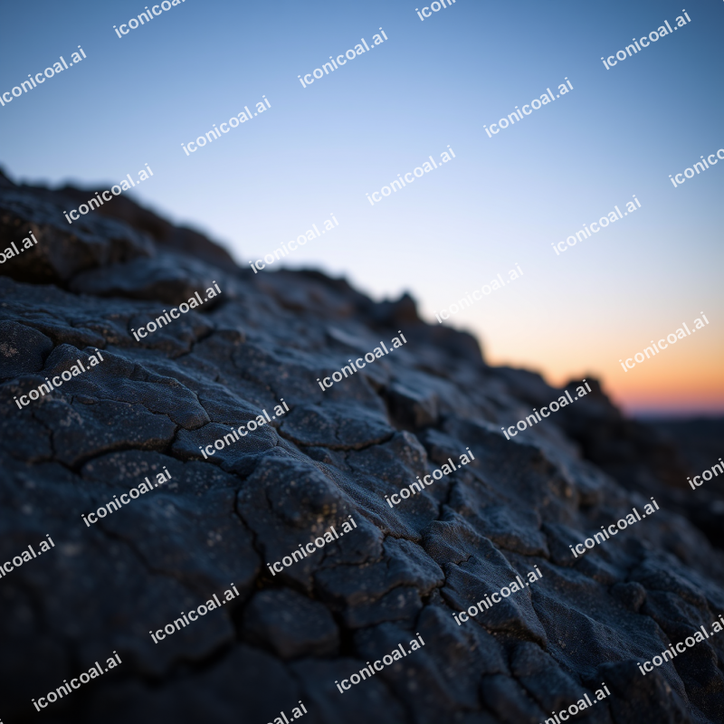 Volcanic Rock Texture With Obsidian Veins
