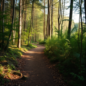 Walking Through Nature Path Forest Bathing Mental Health