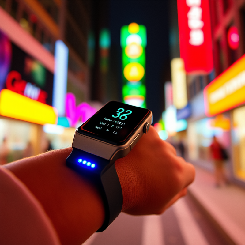 Wearable Fitness Tracker on Wrist Health Technology