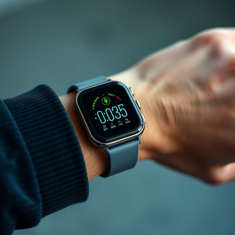 Wearable Fitness Tracker on Wrist Health Technology