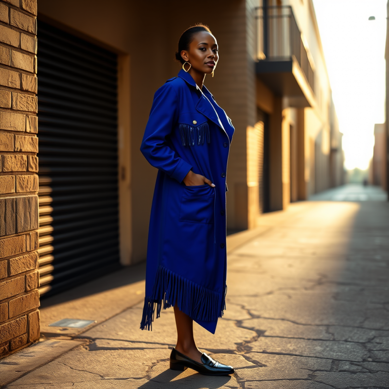 Woman in a Cobalt-blue