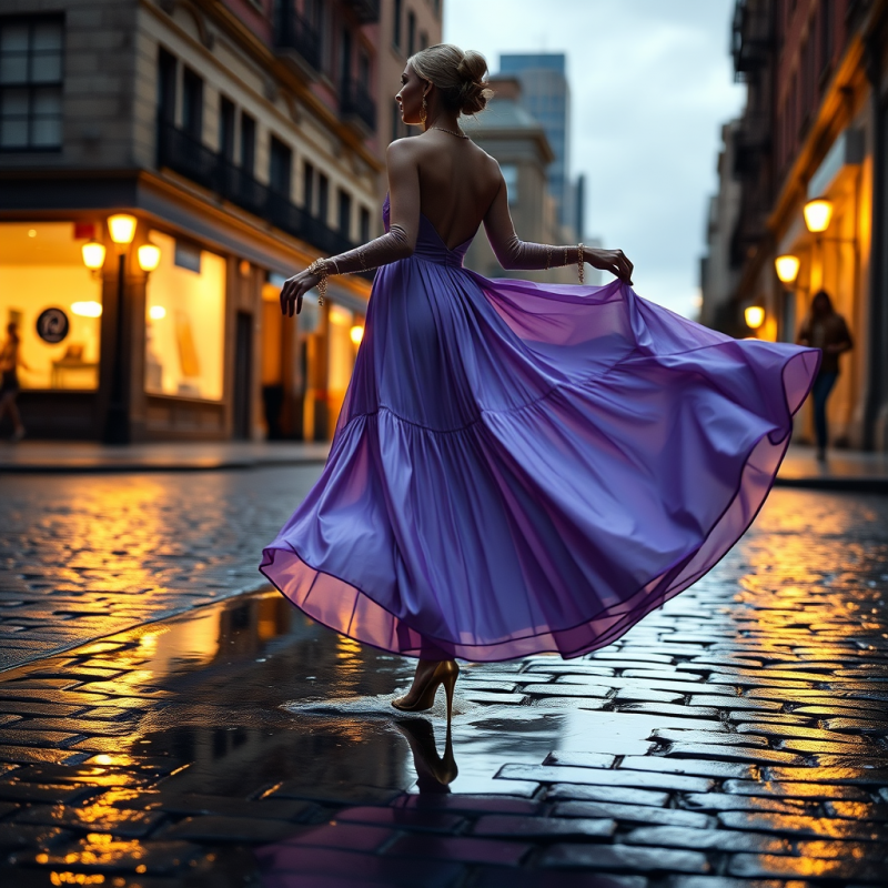 Woman in a Floor-length